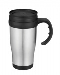 plastic travel mug