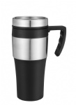 plastic travel mug